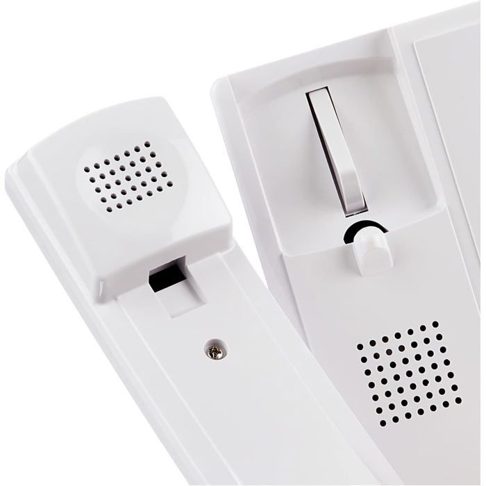 Interphone audio 2 fils avec combiné et platine aluminium, kit filaire pour immeuble