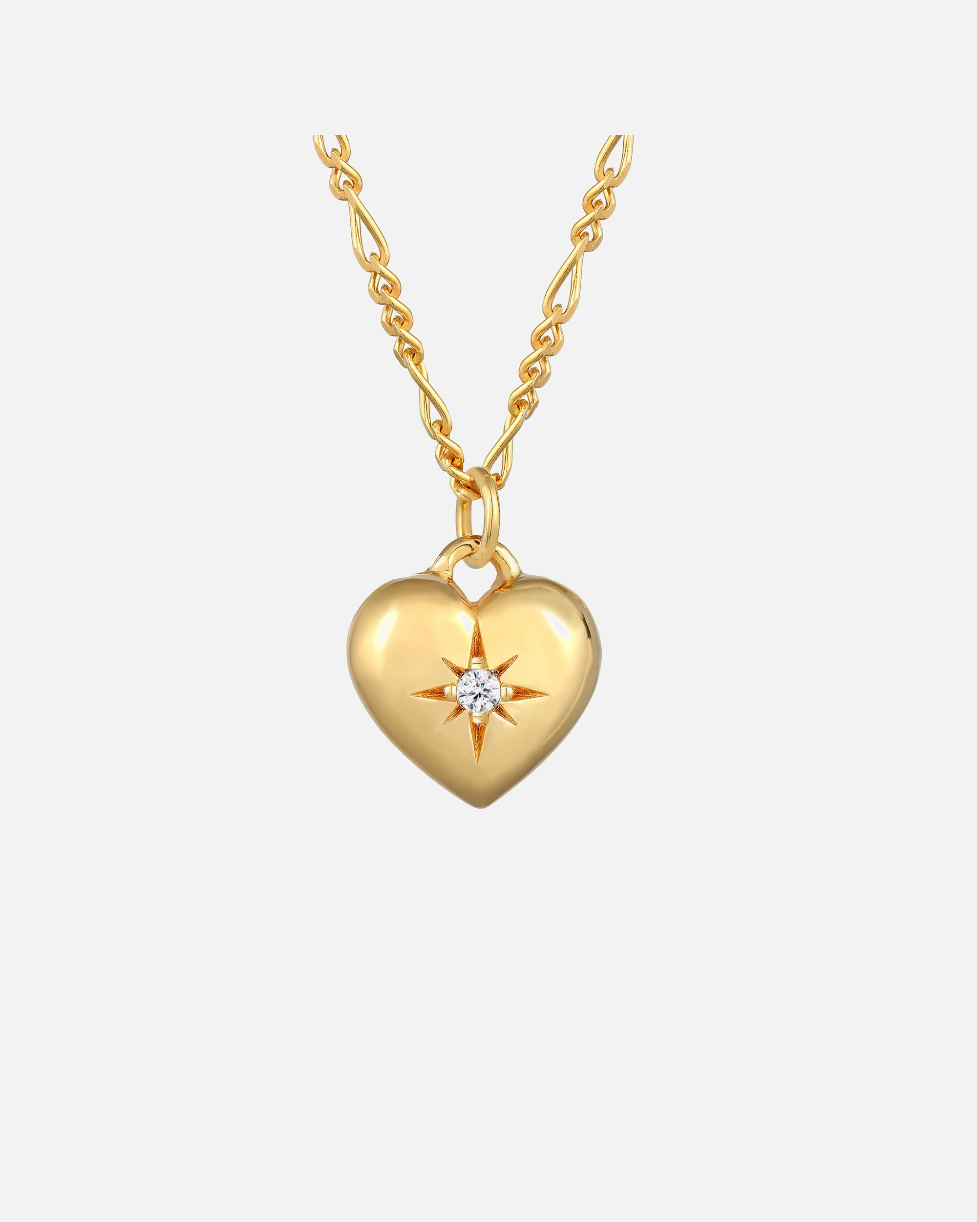Elli Femmes pendentif cœur amour avec cristaux en argent sterling 925 plaqué or