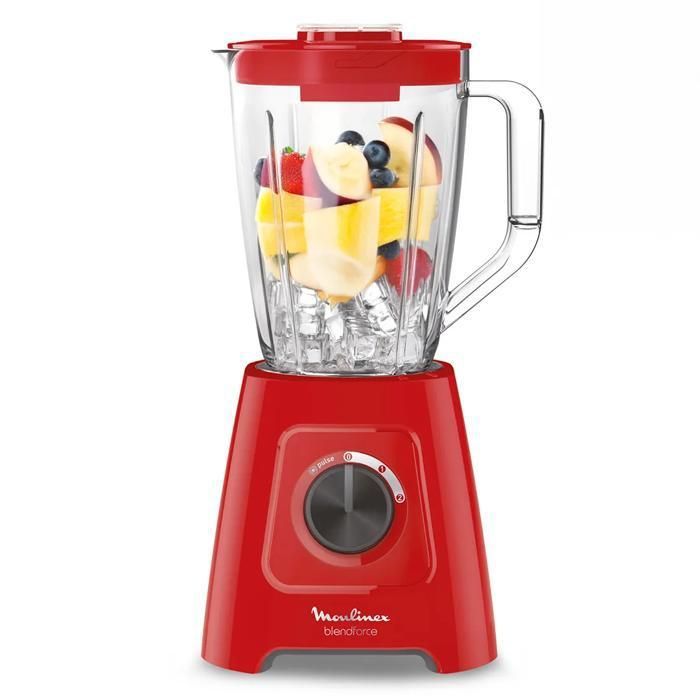 Moulinex Blenforce, Blender, 2 vitesses + Pulse, Capacité 2 l, 600 W, LM420510