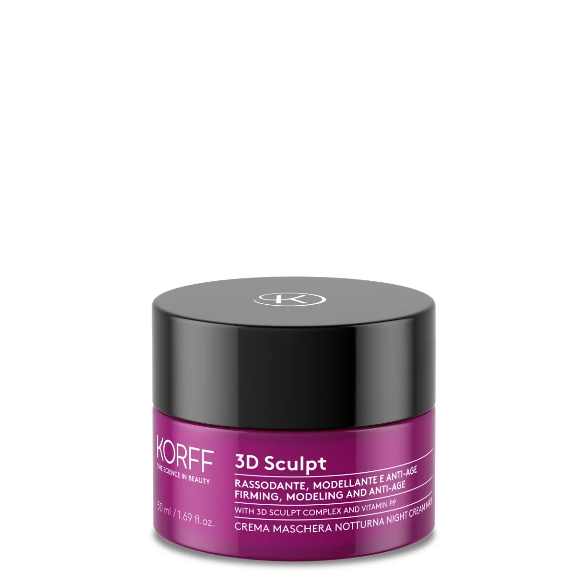 KORFF Korff 3D Sculpt Night Mask 50 ml Verstevigend gezichts- en halsmasker