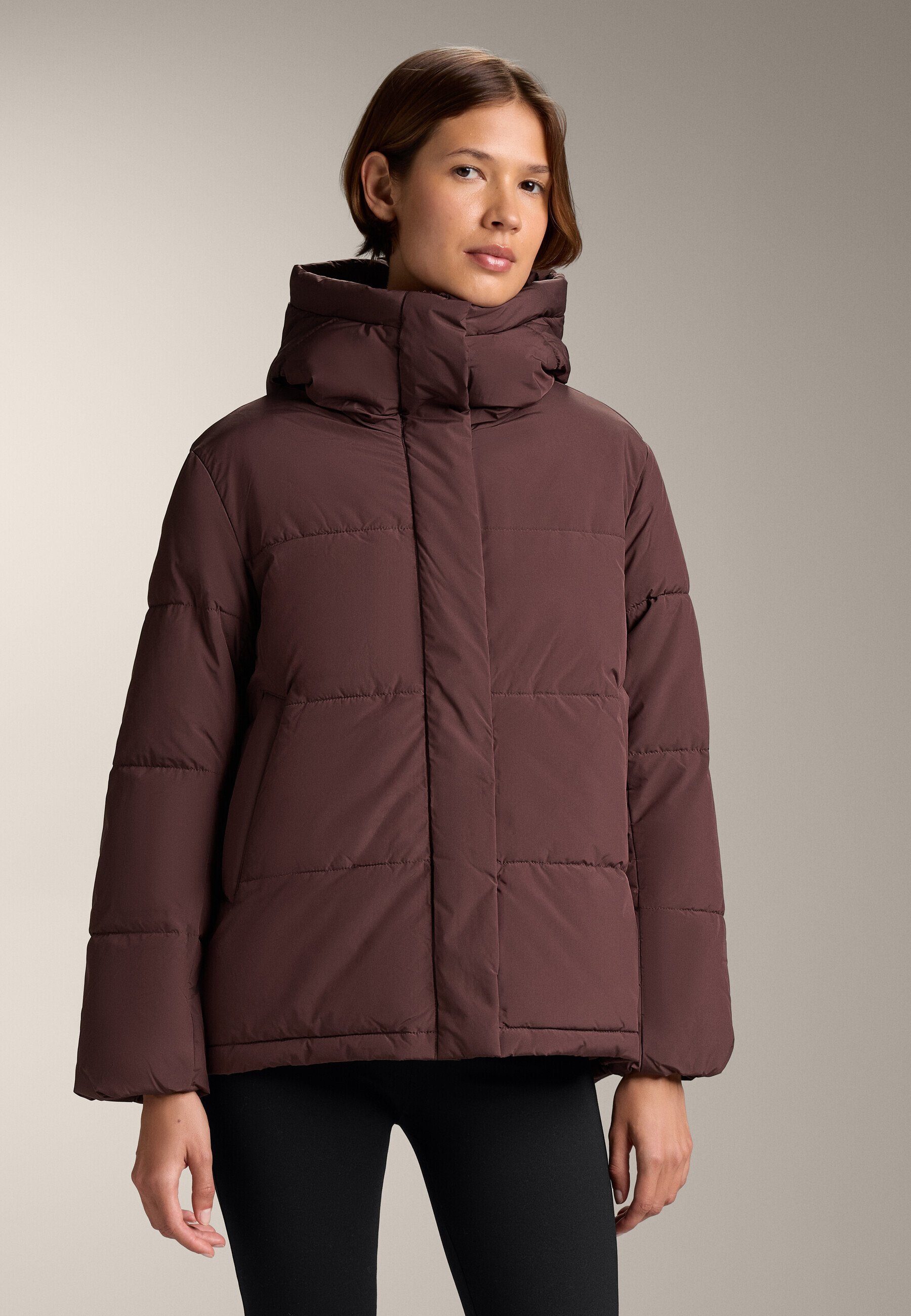 OYSHO PRIMALOFT WATERAFSTOTENDE GEVOERDE - Winterjas - donkerrood