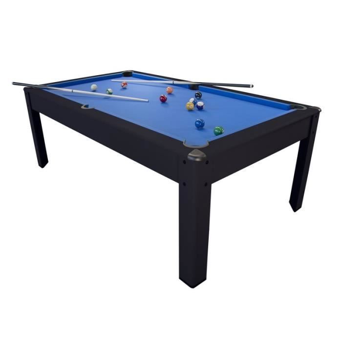 Billard Américain Harmony 6Ft - 206,5 x 116,5 x 80 cm avec Accessoires -Tapis Bleu