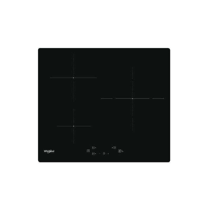 Whirlpool 60cm Induction Hob with 3 Burners, 7200W, Black - WSQ3860NE