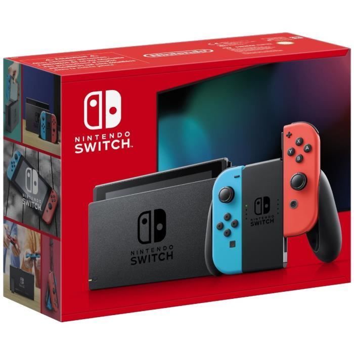Nintendo Switch-console • Neonblauw & Neonrood