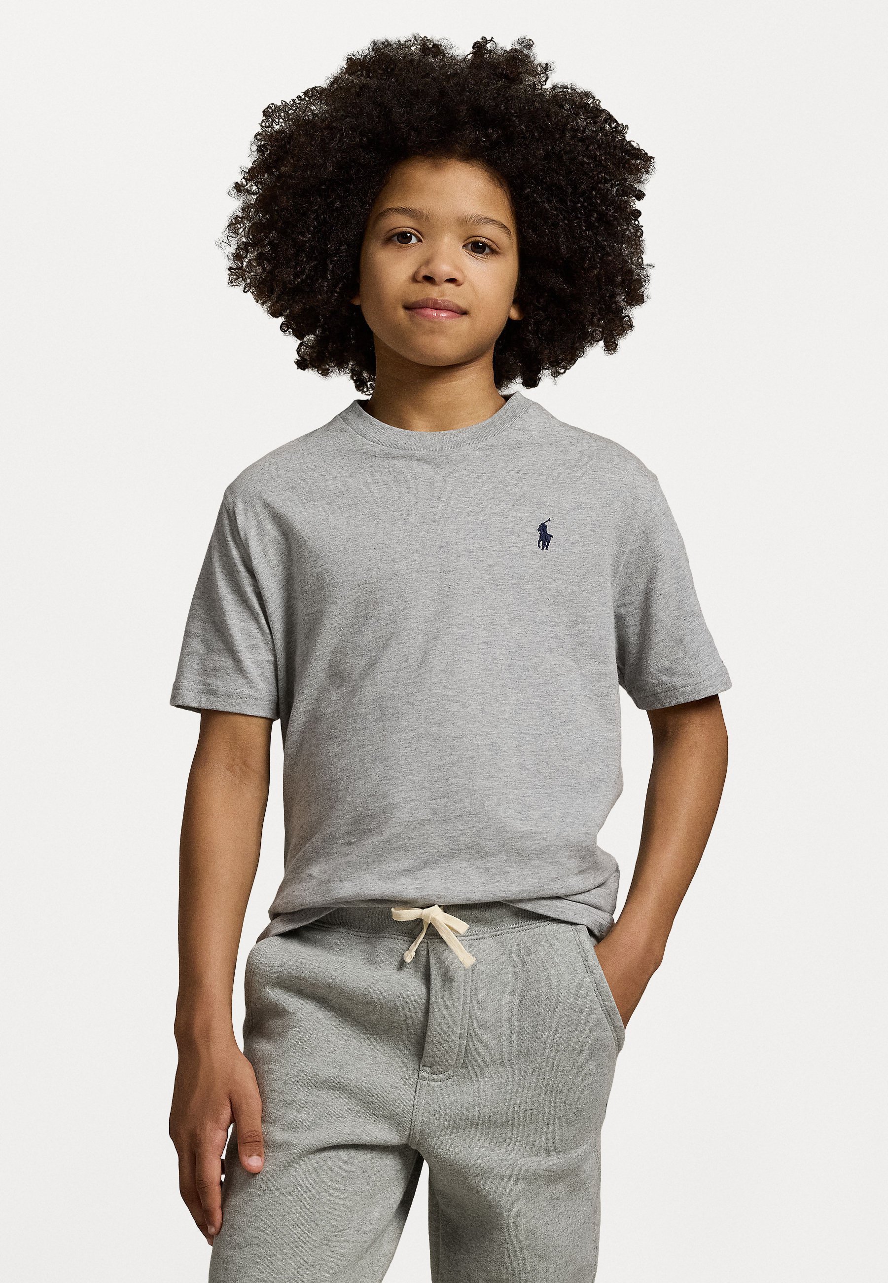 Polo Ralph Lauren T-Shirt aus Baumwolljersey mit Rundhalsausschnitt – Basic-T-Shirt und Overknee