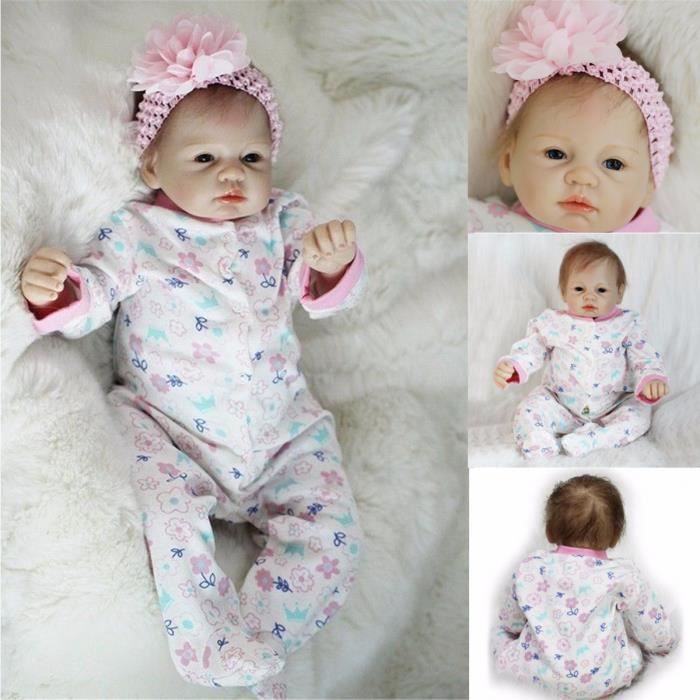 Poupée Reborn - NEUFU - Nouveau-né - Silicone - 55cm - Mixte - Cadeau enfant