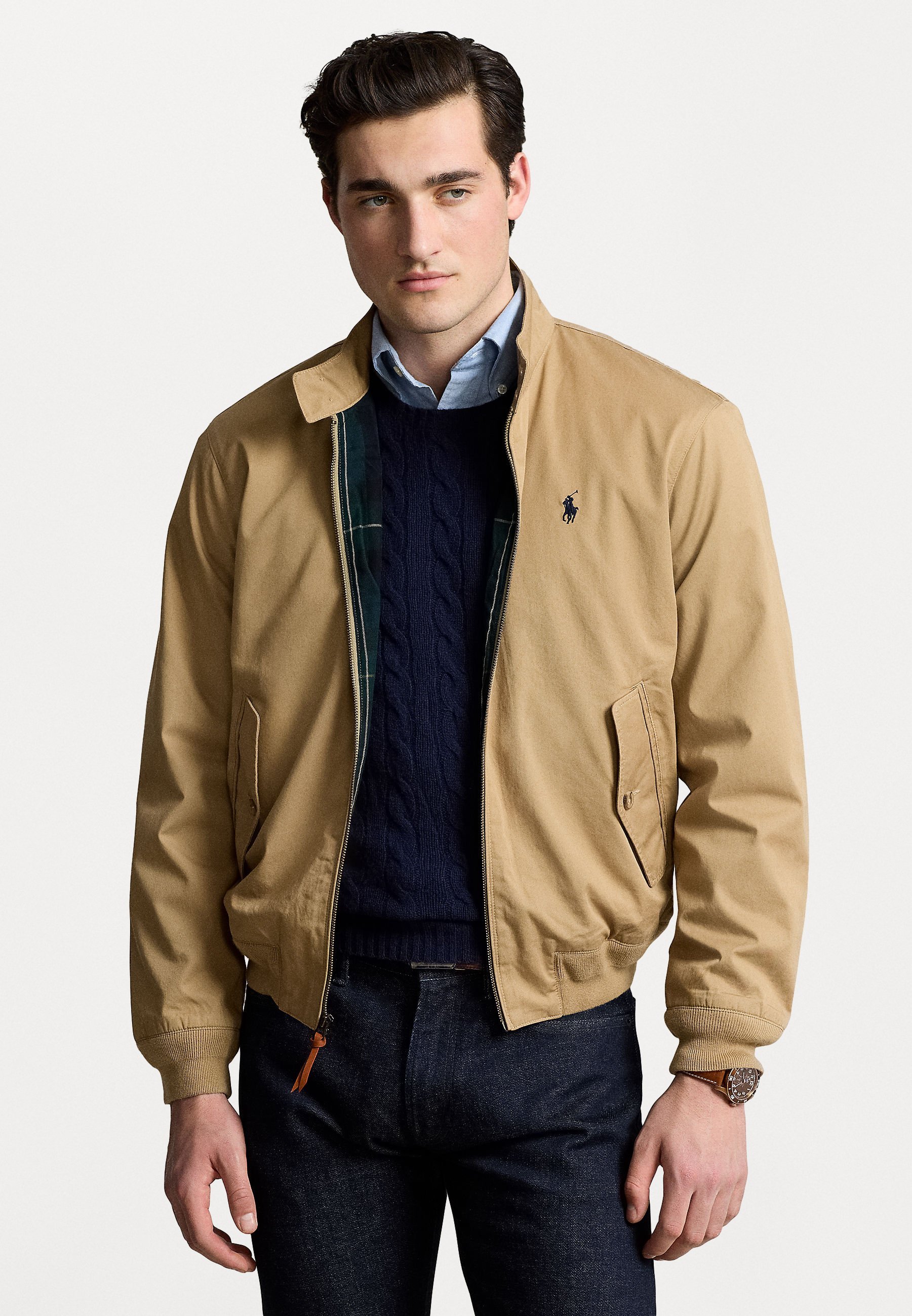 Giacca bomber in twill Polo Ralph Lauren - color caffè