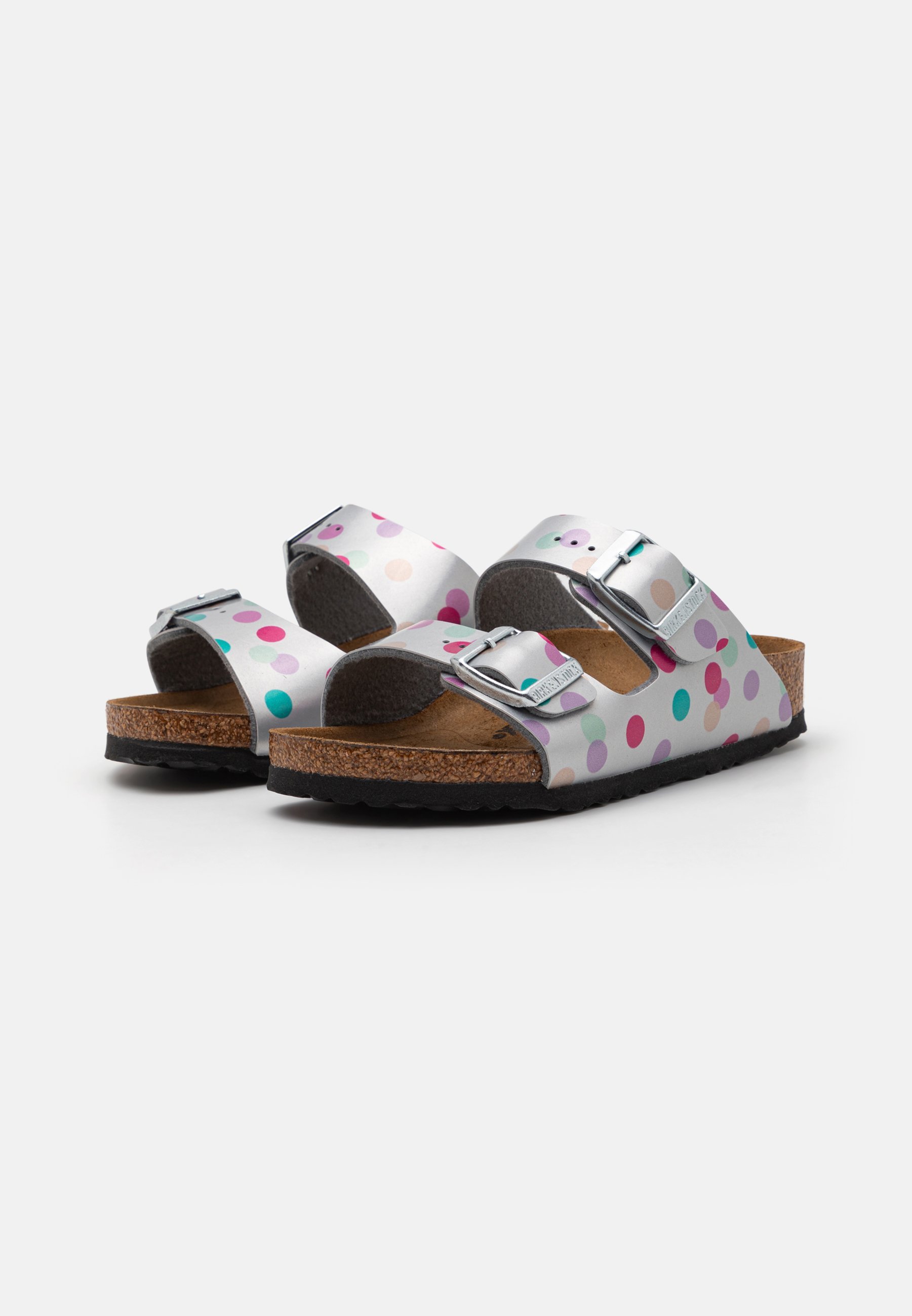 Birkenstock ARIZONA KIDS - Muiltjes - elektrisch metallic zilver