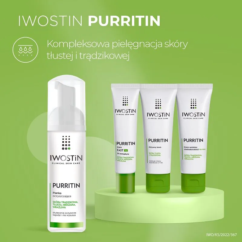 Iwostin Purritin Oczyszczająca pianka do twarzy