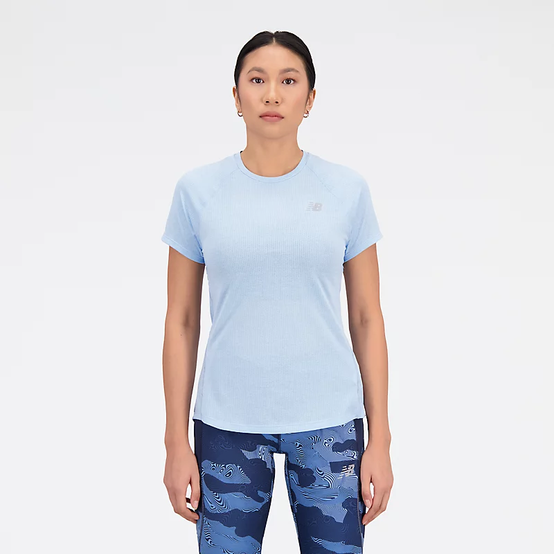 Damska koszulka z krótkim rękawem Impact Run - BLUE HAZE HEATHER