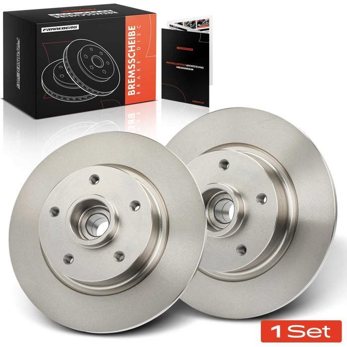 Frankberg 2x disques de frein essieu arrière pour Renault Fluence L3 Grand Scénic III JZ0/1 Année dès 2009