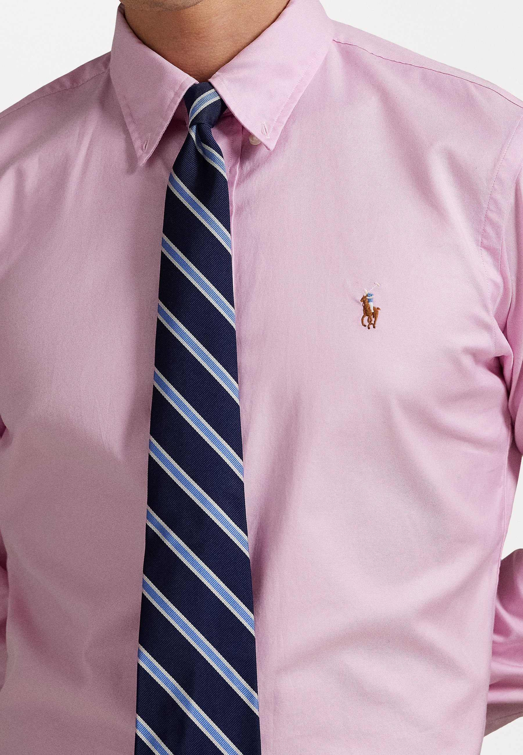 CUSTOM FIT STRETCH OXFORD SHIRT - Vapaa-ajan kauluspaita - pinkPolo Ralph Lauren
