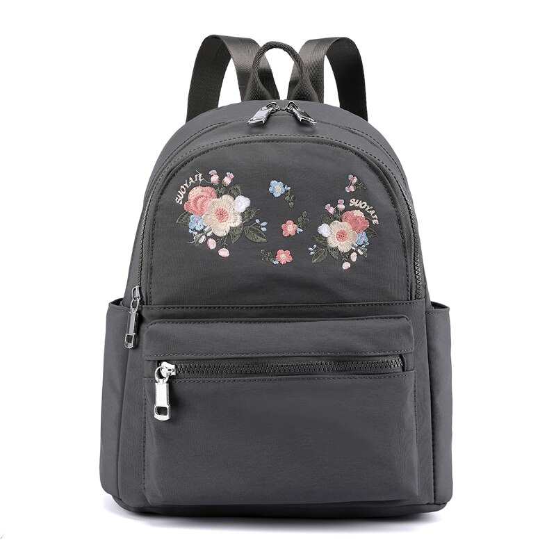 Sac à dos brodé pour femmes, filles, écolières, jeunes, sac à dos de voyage, sac à dos féminin résistant