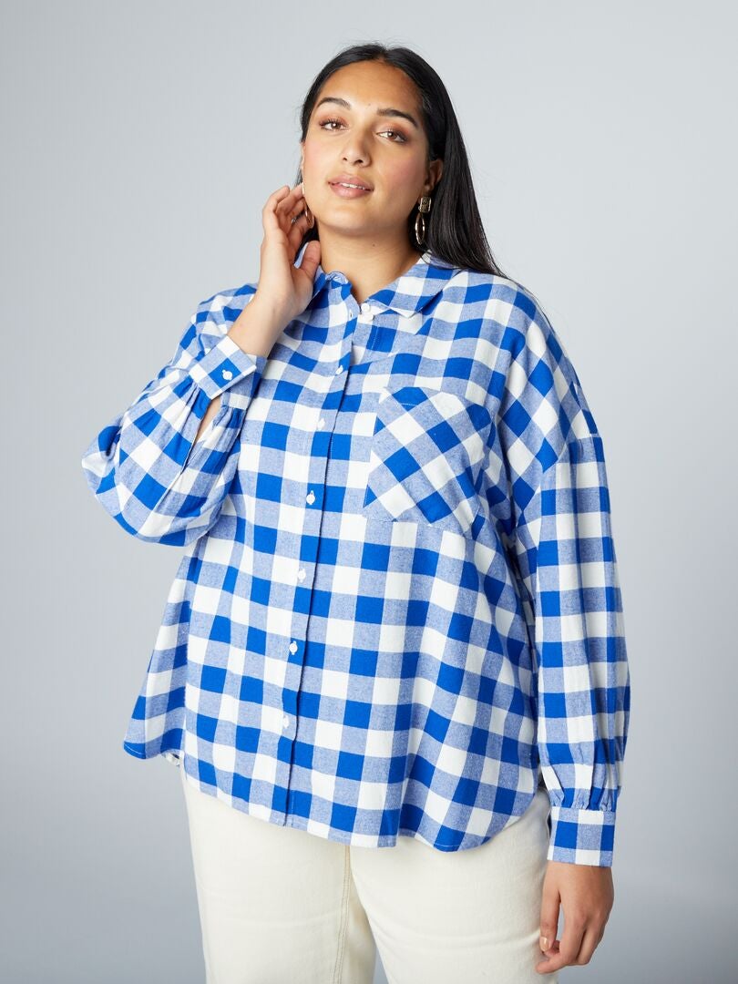Camisa de franela - AZUL