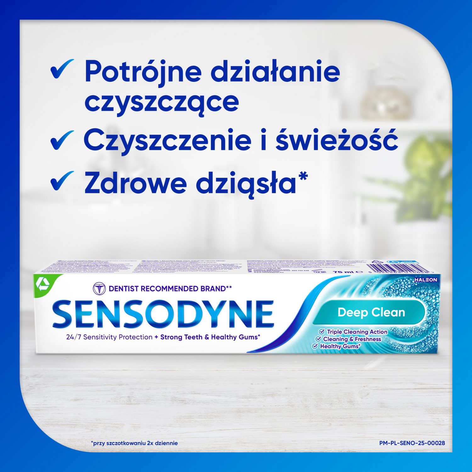 Sensodyne tandpasta voor overgevoelige tanden 75 ml Diepreinigend
