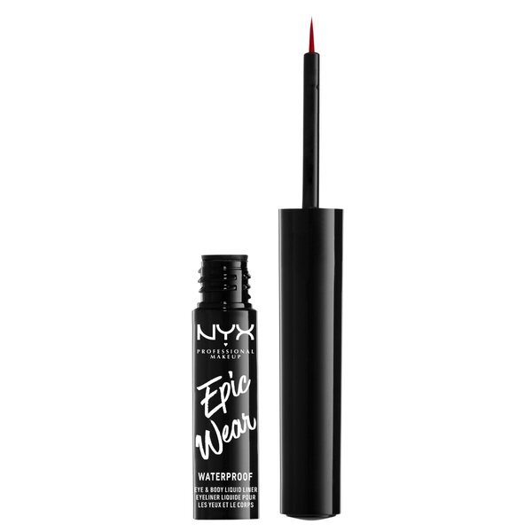 NYX Professional Makeup Epic Wear tekoče črtalo za oči odtenek 07 Red Waterproof 3,5 ml