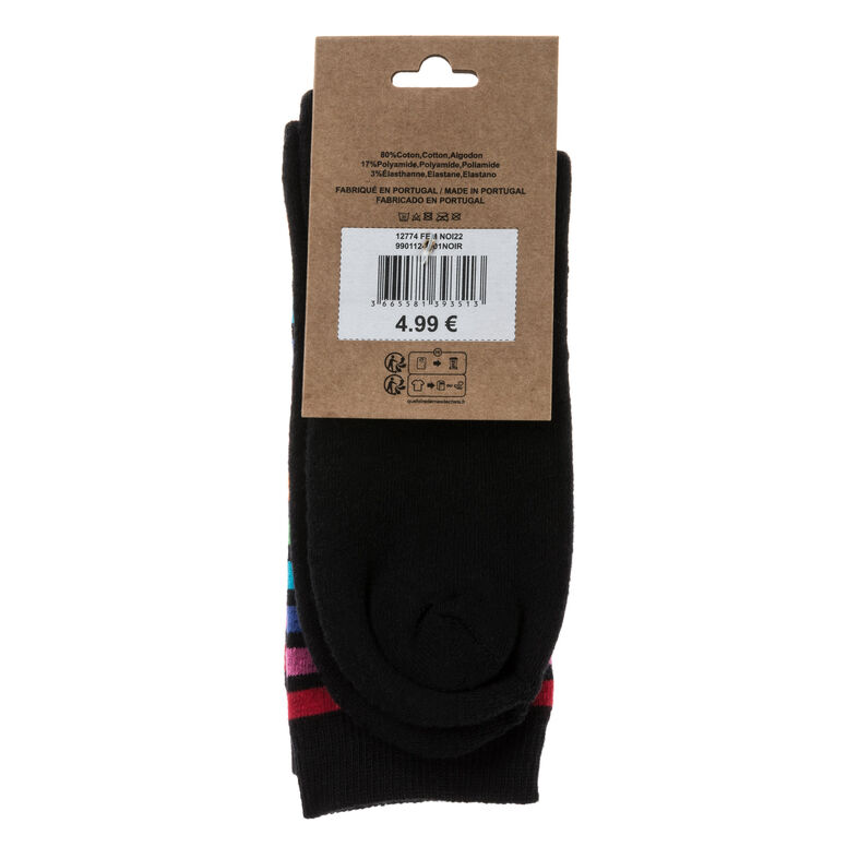 Calcetines y medias negras para mujer