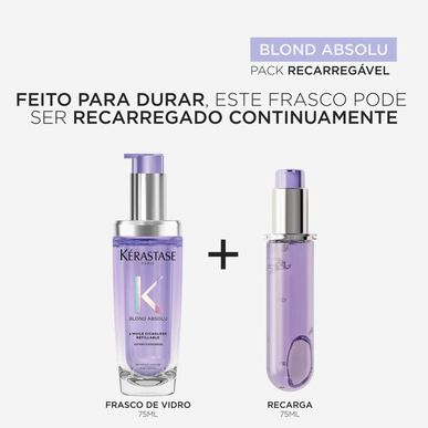 Kérastase Blond Absolu L'Huile Cicagloss täytettävä syväkosteuttava öljy värjätyille hiuksille 75 ml