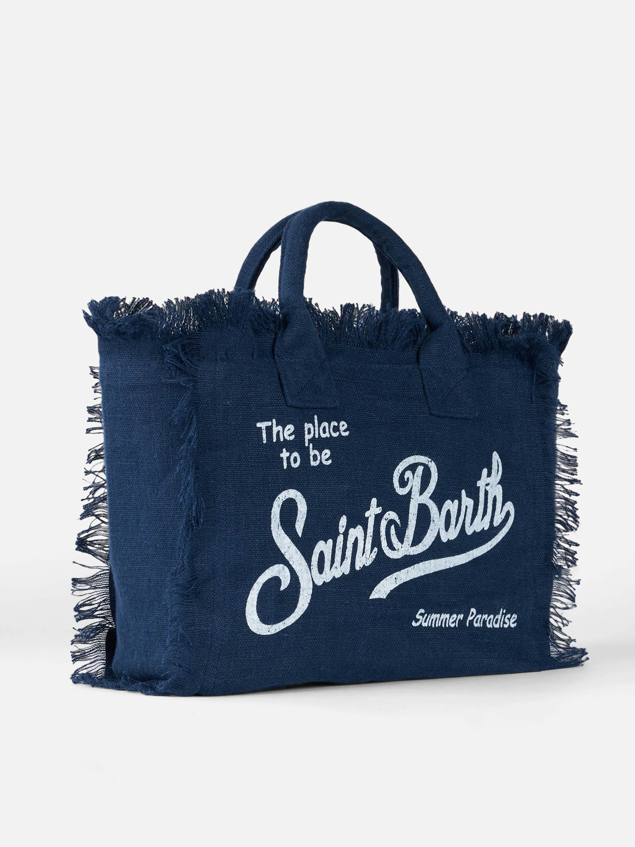 Colette marineblauwe linnen tas