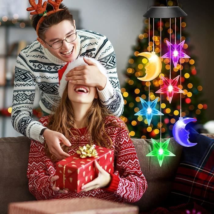 Windgong op zonne-energie - Meerkleurig - LED - Tuindecoratie - Moederdagcadeau - Waterdicht