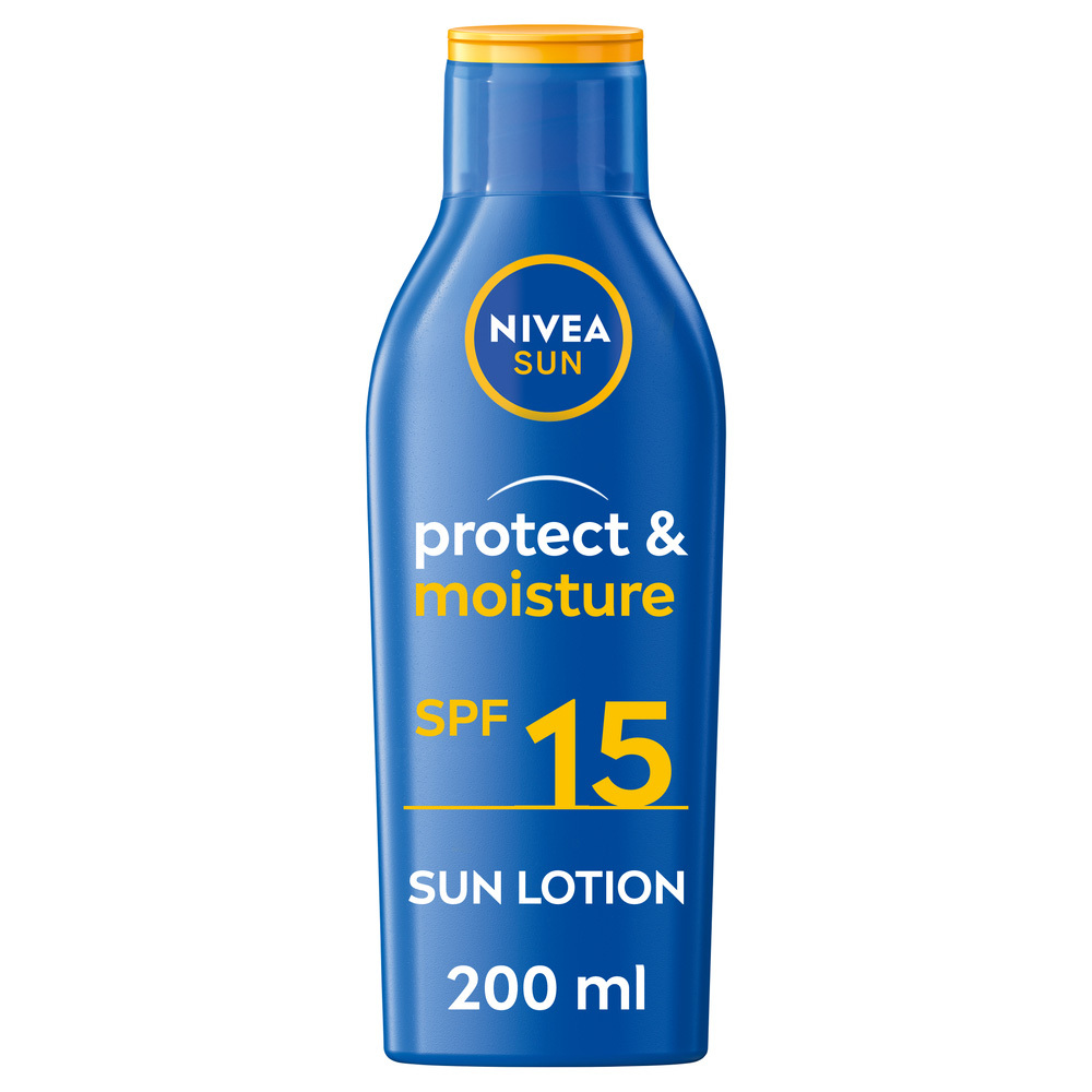 Loțiune solară Protect & Moisture SPF15 200 ml - NIVEA