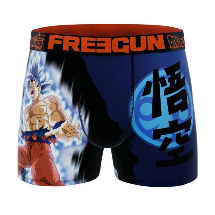 Freegun Boys' Boxer Shorts DRAGON BALL SUPER, Boys' Underwear - Orange (Pack of 3)
