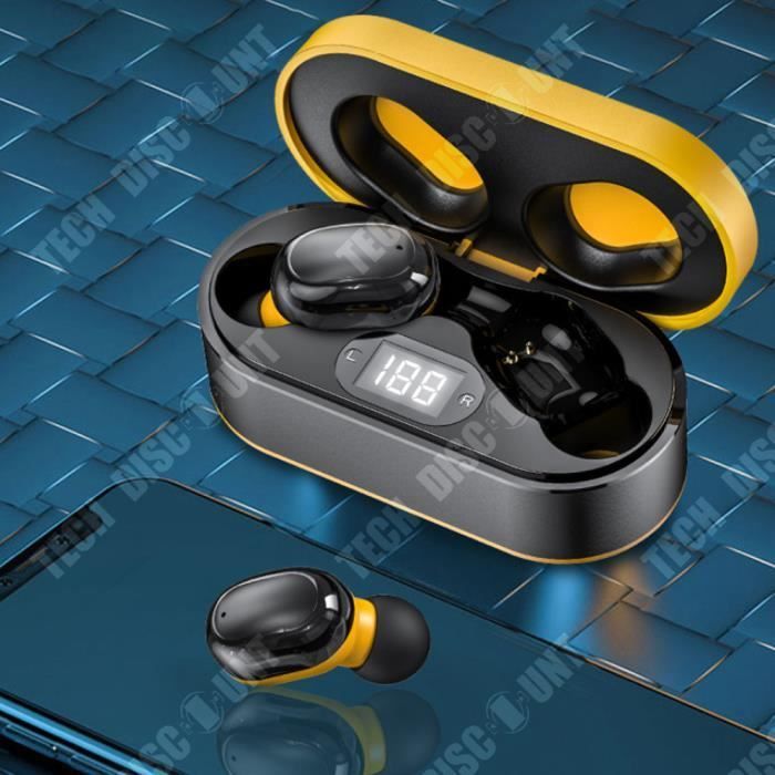 Auriculares Bluetooth TD® - Pantalla digital - Reducción de ruido - Alcance de 10 m - 380 mAh