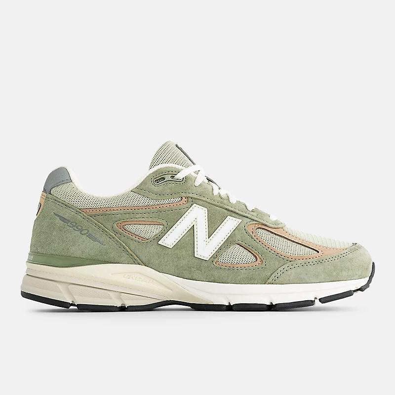 Unisex Wyprodukowano w USA 990v4 - Oliwka av kadzidłem