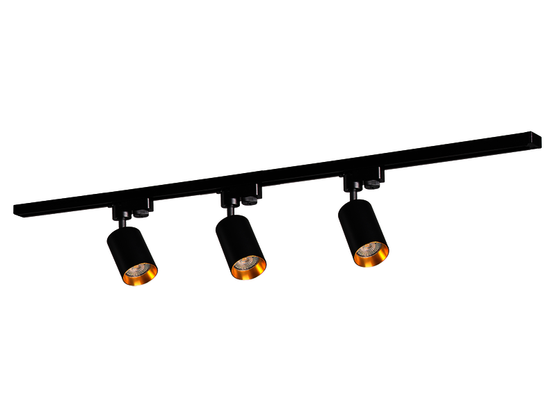 Lampa szynowa Maribel 3-punktowa aluminiowa czarna