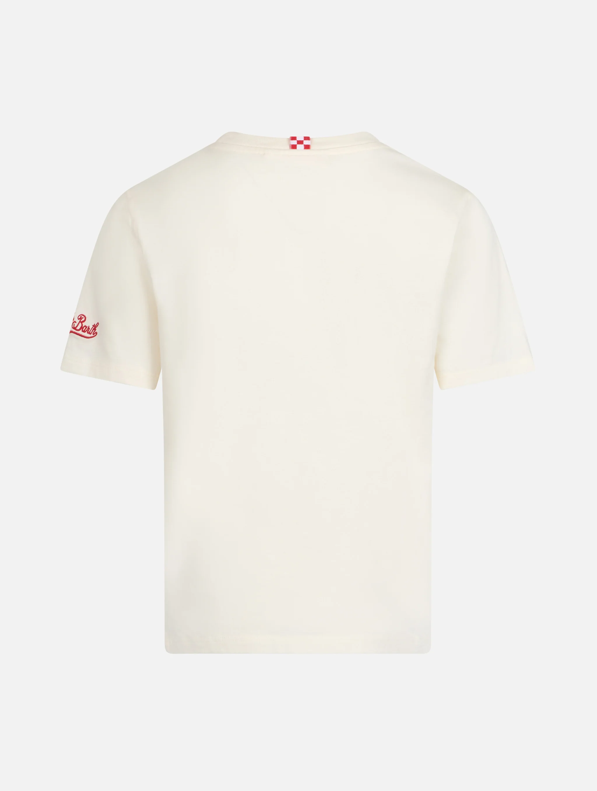 Kinder T-shirt van katoen met opdruk van het St. Barth raceteam.