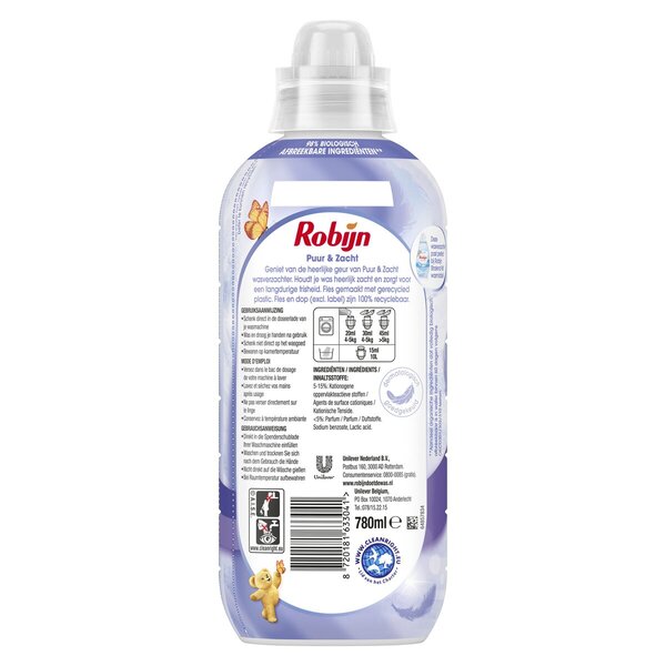 Balsam de rufe Robijn Classics Pure & Soft<br>4 x 780 ml, 156 spălări