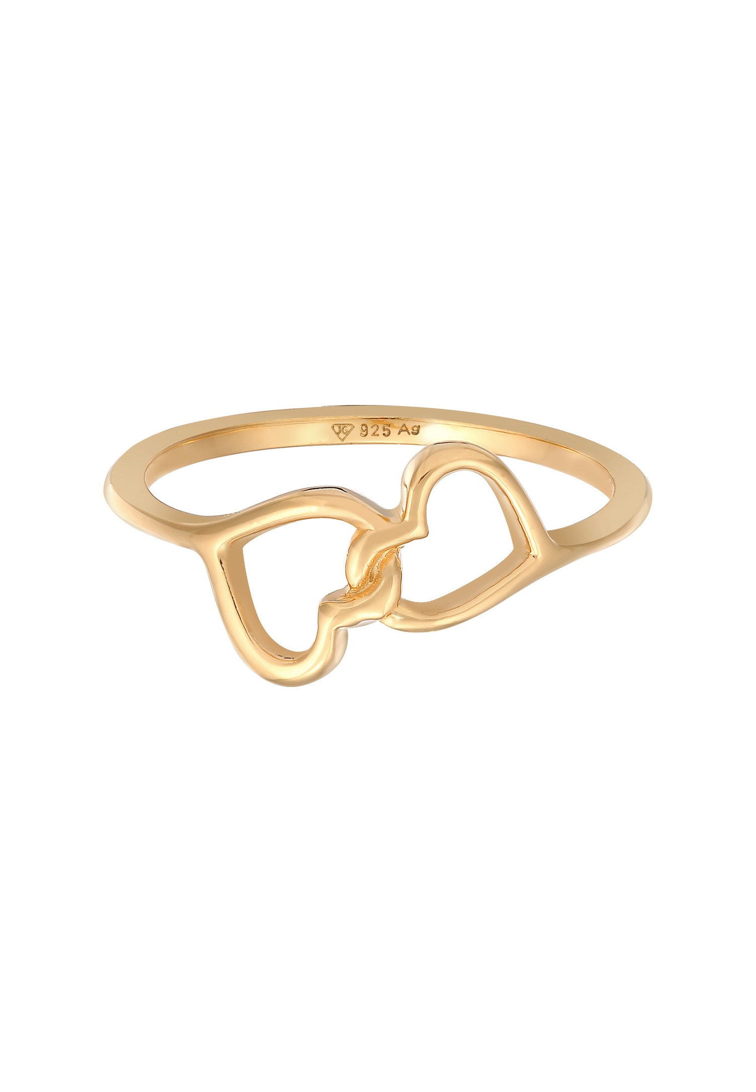 Elli Femmes symbole de cœur relié en argent sterling 925