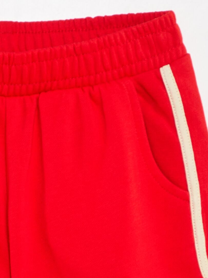 Pantalones cortos de felpa - Rojo