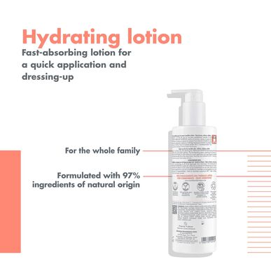 Avène Xeracalm NUTRITION Kosteuttava voide Kosteuttava maito Kuivalle iholle Nopeasti kuivuva 400 ml 400 ml
