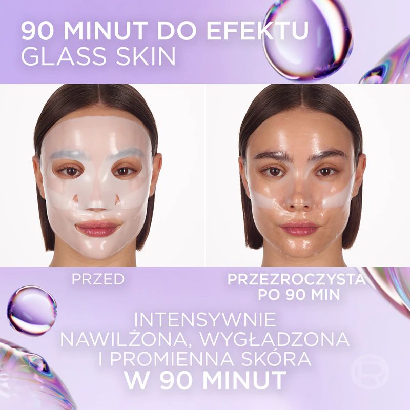 L'Oréal Paris Revitalift Glass Skin hydrogelmasker met verhelderend effect
