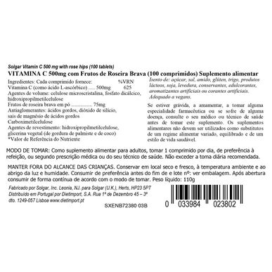 Solgar vitamin C 500 mg 100 kapsula