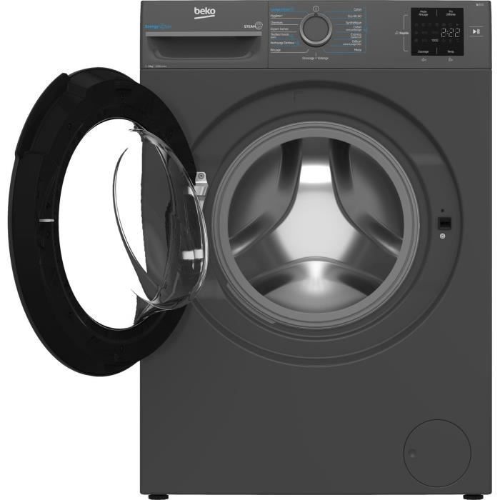 BEKO BM0WU3922FB Front-Loading Washing Machine - 9 kg - Induction - 60cm Wide - 1200 rpm - Energy Class A - Black