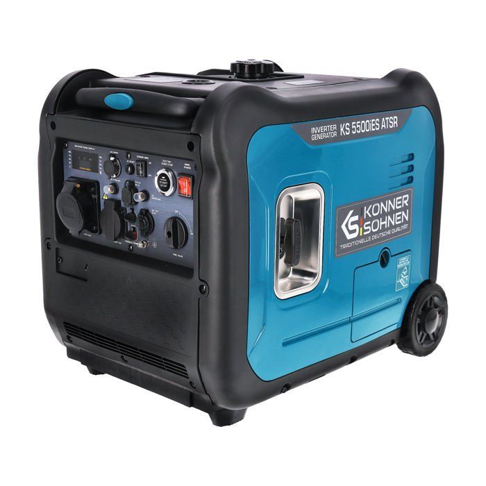 KS 5500iES ATSR invertergenerator, maximaal/nominaal vermogen: 5500W/5000W, koperen wikkeling, 2 USB-poorten, ATS-uitgang