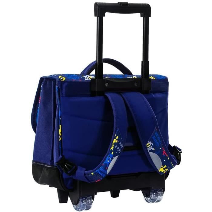 Sac à dos Cartable à roulettes - SNOWBALL - AIC-T05241 - Bleu - 41 cm - 28 litres