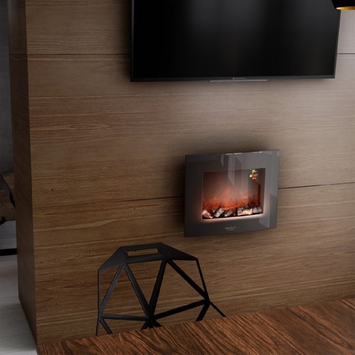 Chimenea eléctrica decorativa Cecotec Ready Warm 2600 con llamas curvas