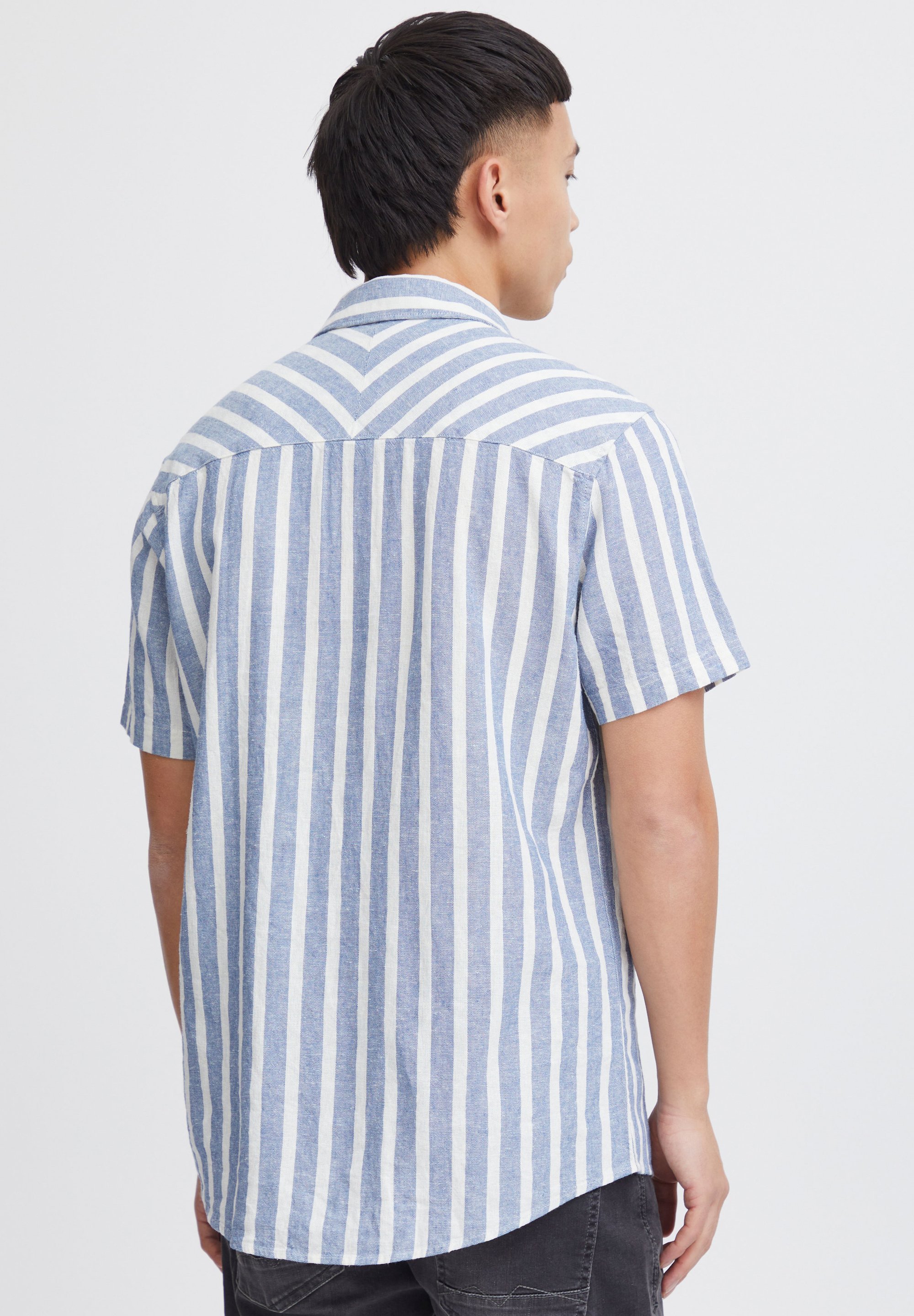 11 Project PROCHY LINEN MIX - Shirt - maanlichtblauw