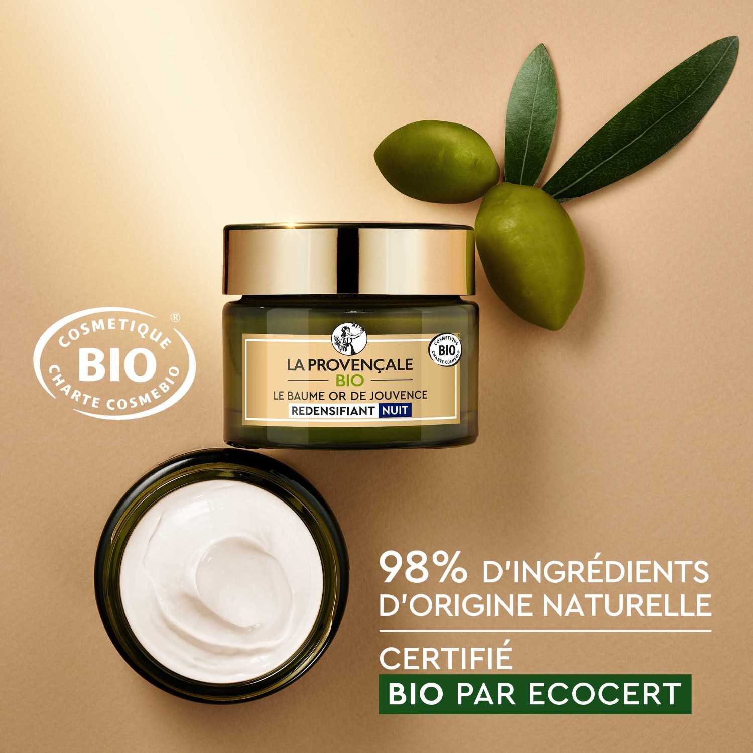La Provençale Baume Nuit Redensifiant Peaux Matures certifié bio