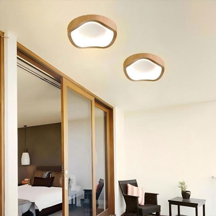 Lámpara de techo LED de estilo moderno Fusion - 12 W, luz blanca fría, IP54, resistente al agua, para baño - 1 unidad, Ø20 cm