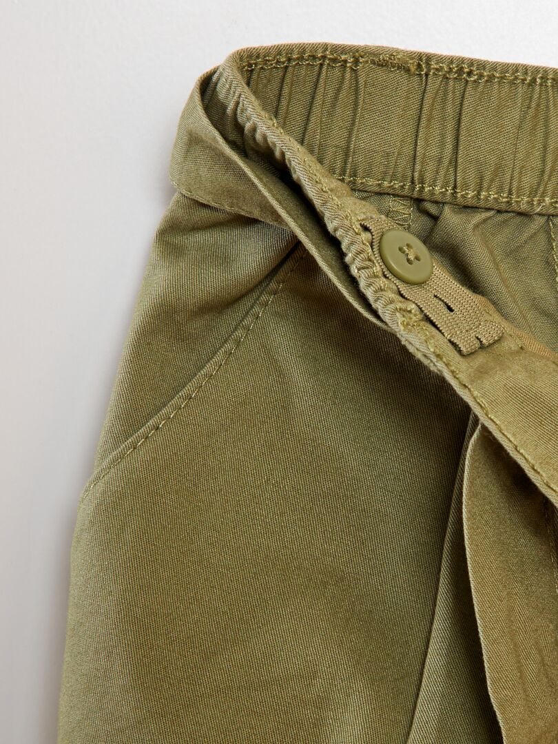 Poplin shorts - GROEN