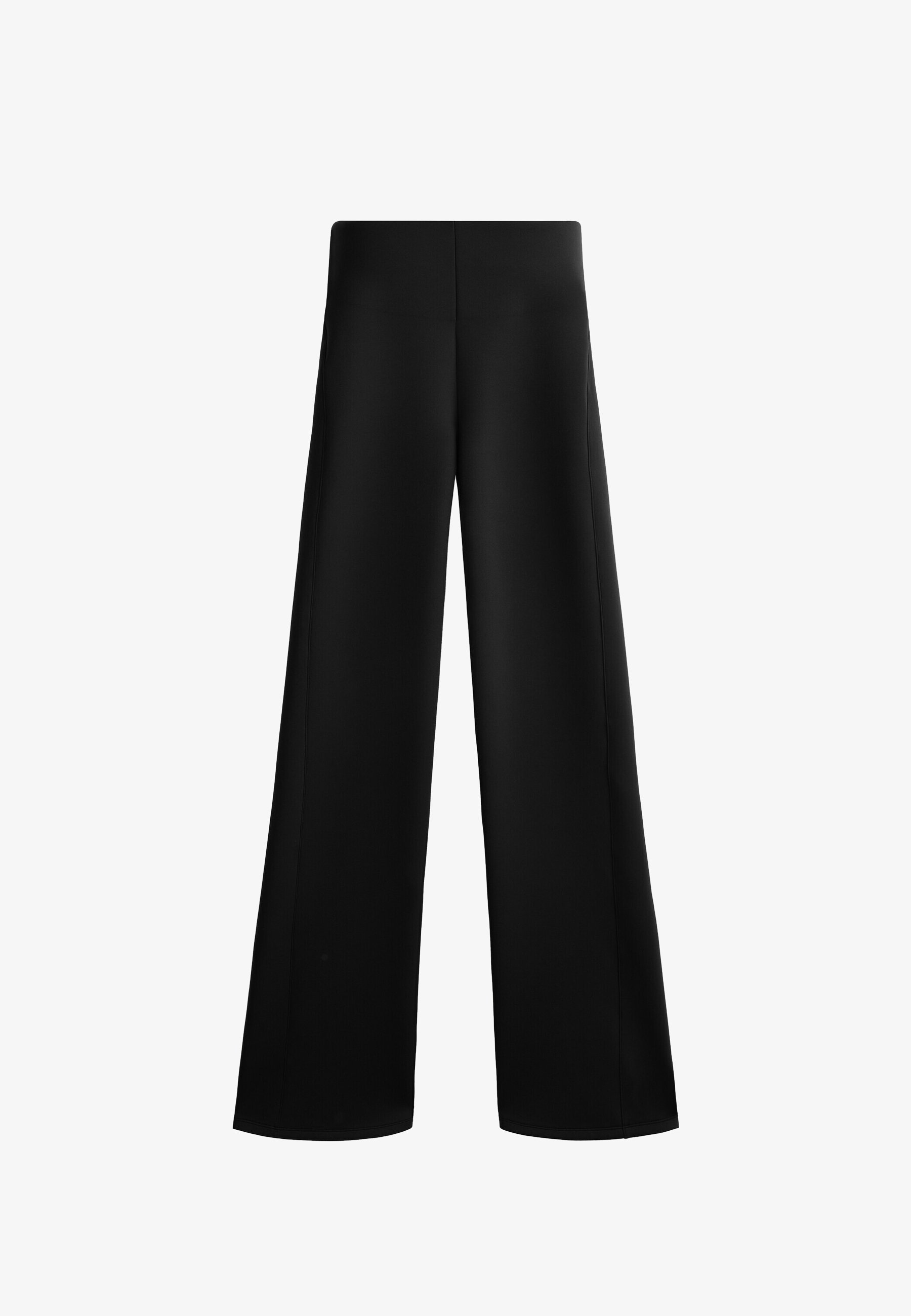 OYSHO NEOPRENE-EFEKTIGA SIRGETE SÄÄRMETEGA Püksid - mustad