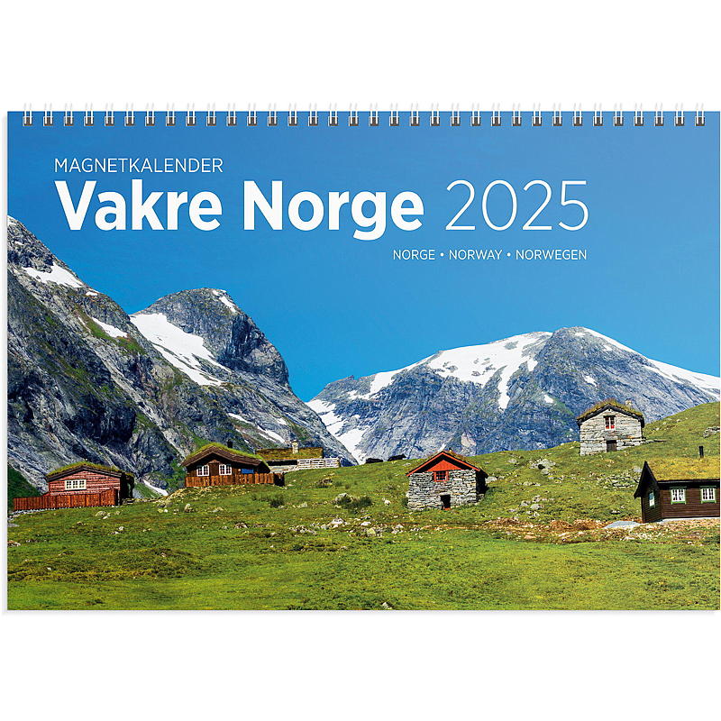 Väggkalender vackra Norge 2025