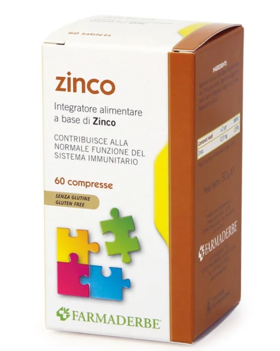 FARMADERBE Farmaderbe Zink 60 Tabletten für das Immunsystem