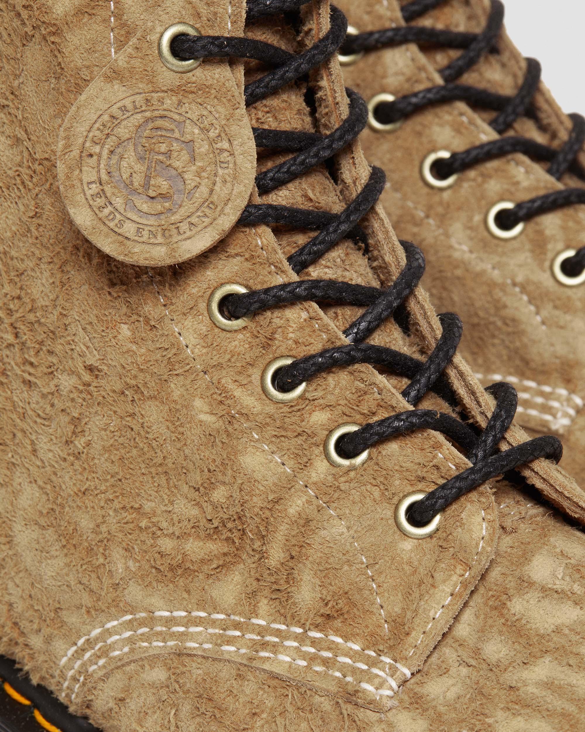 1460 Pascal Made in England Emboss Suede Lace Up Boots