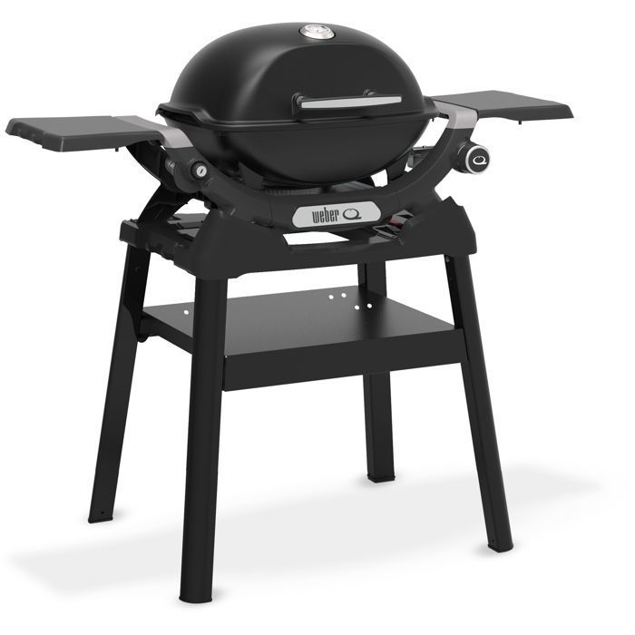 Barbecue à gaz - Weber - Q1200N avec stand - 2,94kW - 1 brûleur en acier inoxydable - Allumage piézoélectronique - Noir