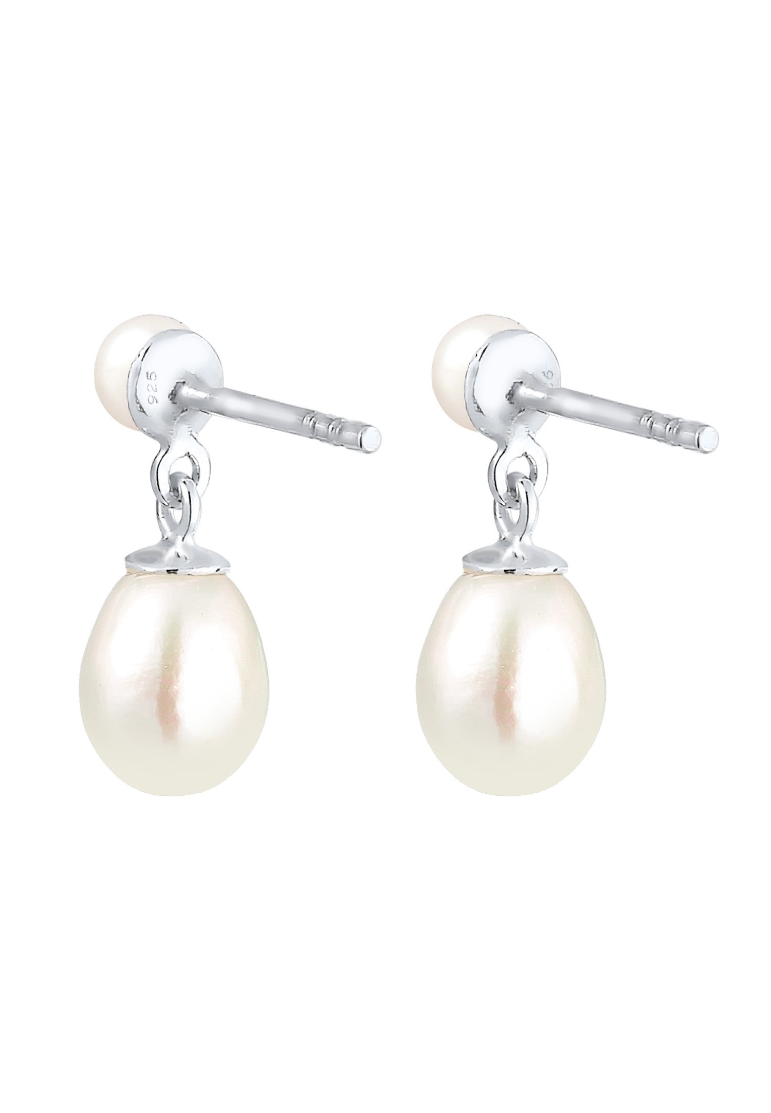 Elli PREMIUM Elli PREMIUM Boucles d'oreilles Femmes pendentif d'oreilles noble avec perles de culture d'eau douce en argent sterling 925